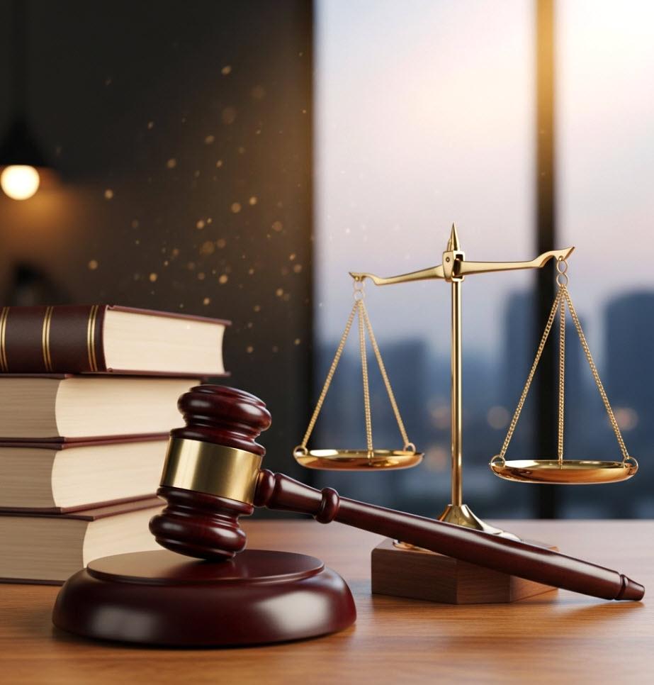 Gavel and Scales Imagery of Legal Marketing Materials