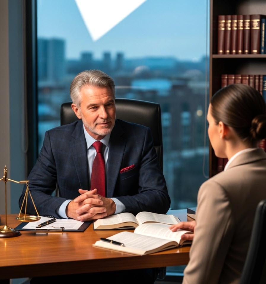 Divorce Lawyer Offering Calm, Clear Legal Guidance