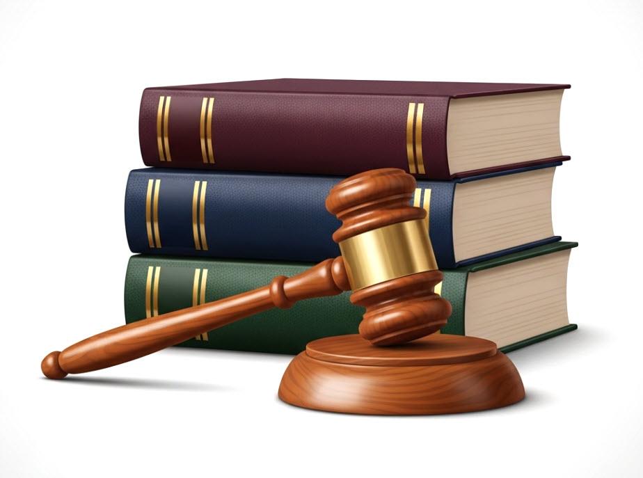 Gavel and law book as Branding Materials Core Lawyer