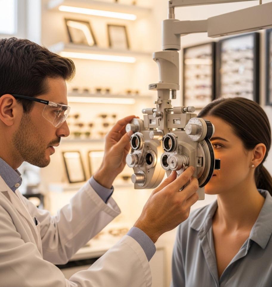 Optometrist at Work: Precision in Every Measurement