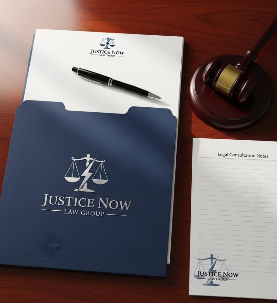 Accident Lawyer Materials Justice Symbol Branding