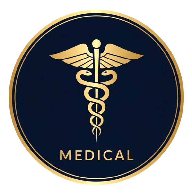 Classic caduceus symbol for medical branding free image