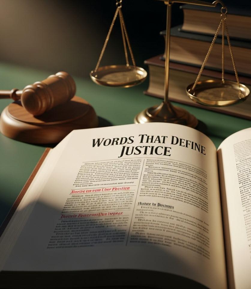 Words That Define Justice: A Lawyer&rsquo;s Perspective
