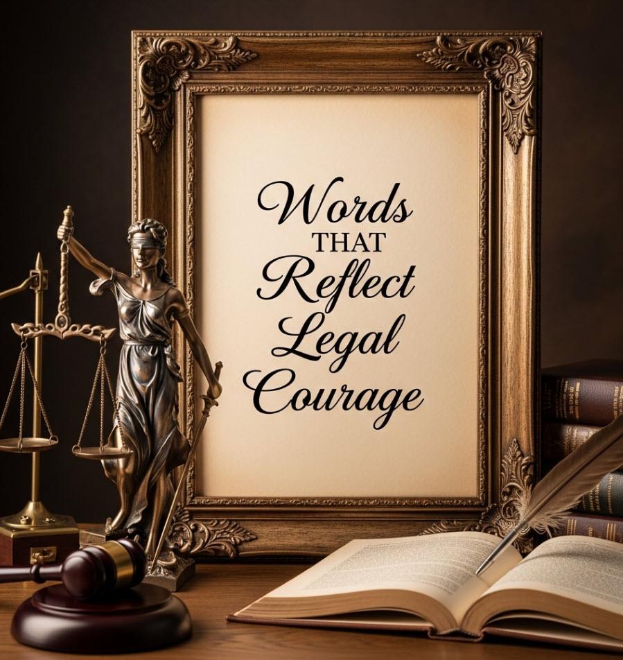 Words That Reflect Legal Courage