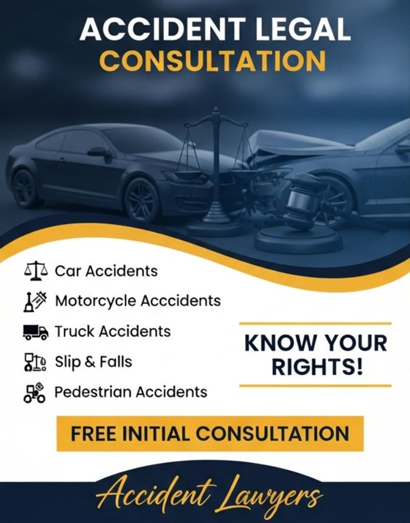 Accident lawyers Legal Consultation Flyer
