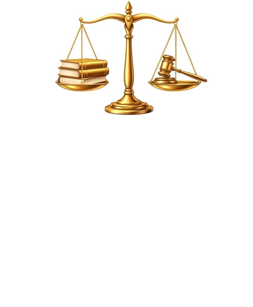 Gold Map of Justice on Letterhead of a lawyer