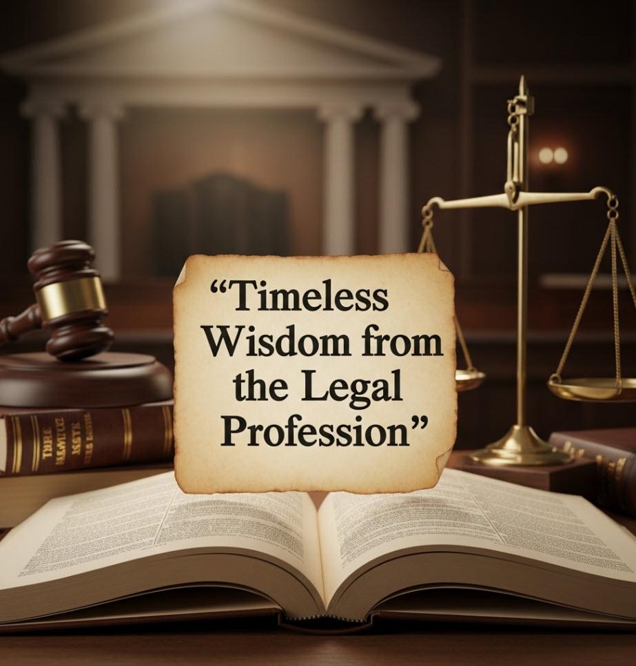 Timeless Wisdom from the Legal Profession