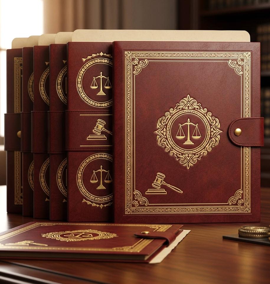Classical Justice-iced Elegant Legal Folders